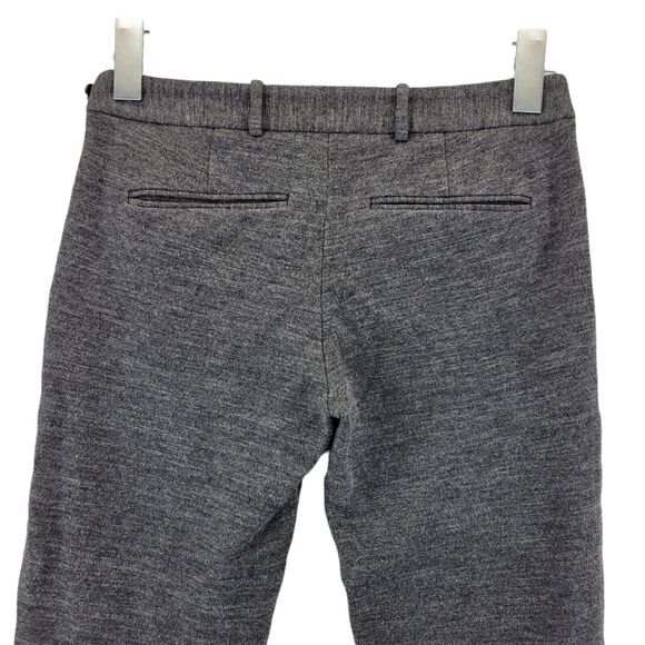 Theory Women's Viscose Stretch Cropped Dress Pants Size 0 Heathered Gray - Picture 3 of 10